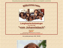 Tablet Screenshot of dackelvomjohannisbach.de